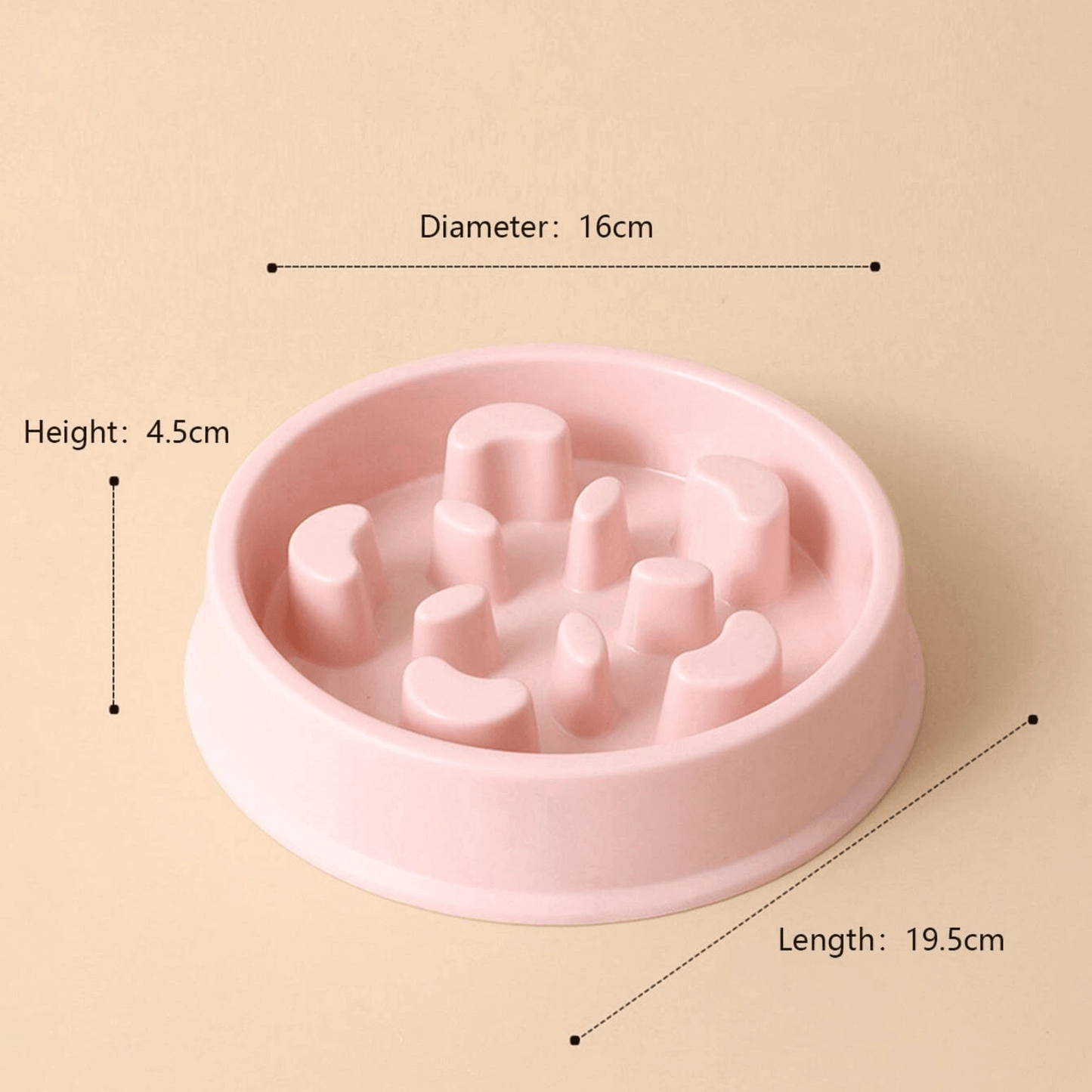 Slow Feeder Dog Bowl - Promotes slow eating - Random Color Option - Ideal for preventing gulping.