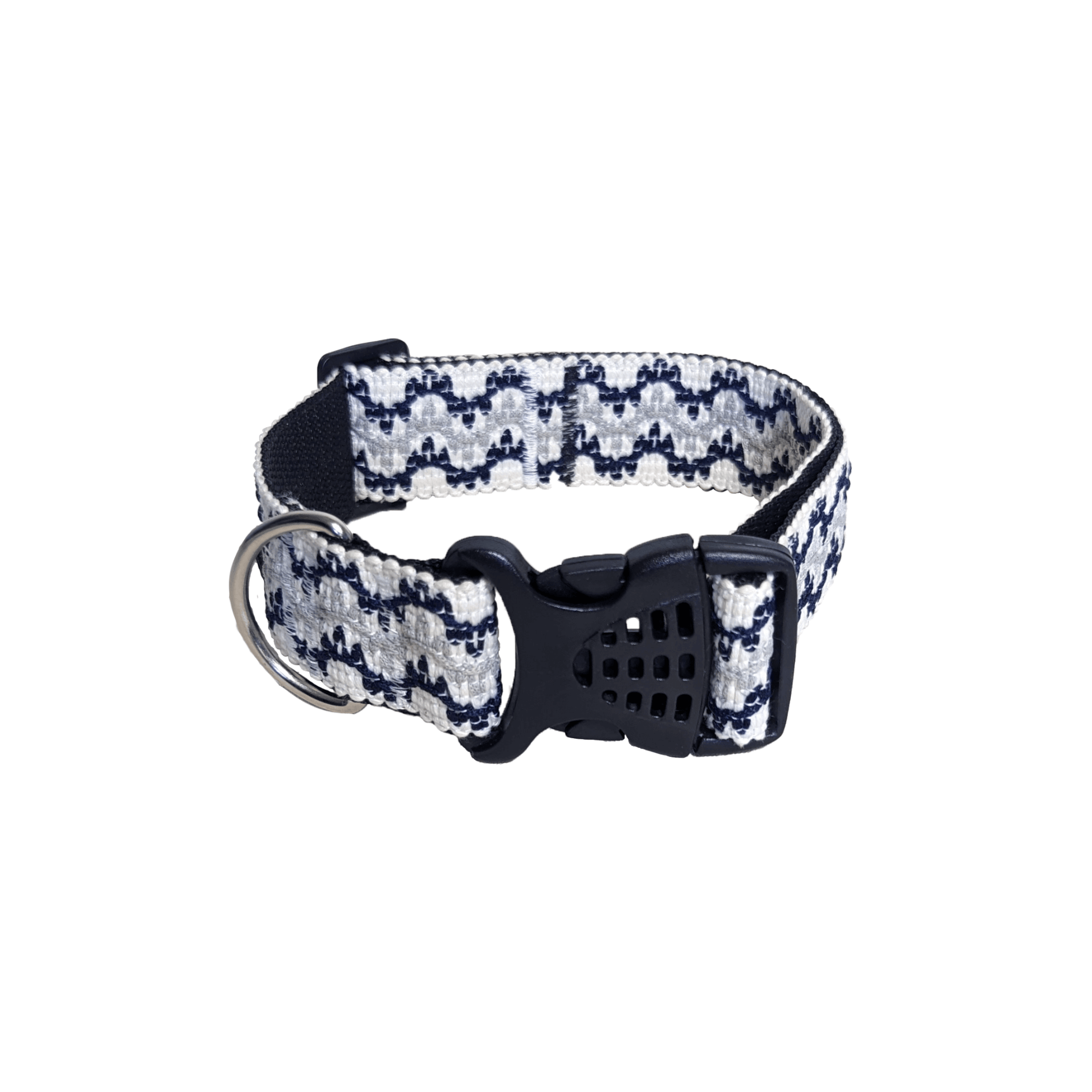 Collar for Dogs with White Waves Pattern - Elegant and Functional Pet Accessory - White Wave Design - Dog Collar for Fashionable Pets - Pet Products.